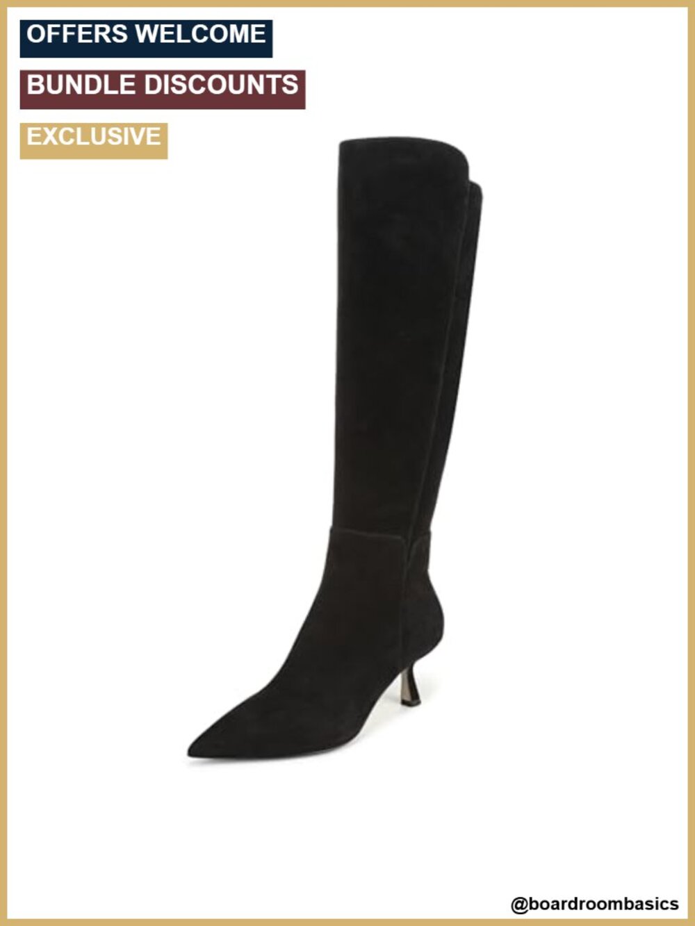 Sam Edelman Taylin Pointed Toe Kitten Heel Synthetic Boots